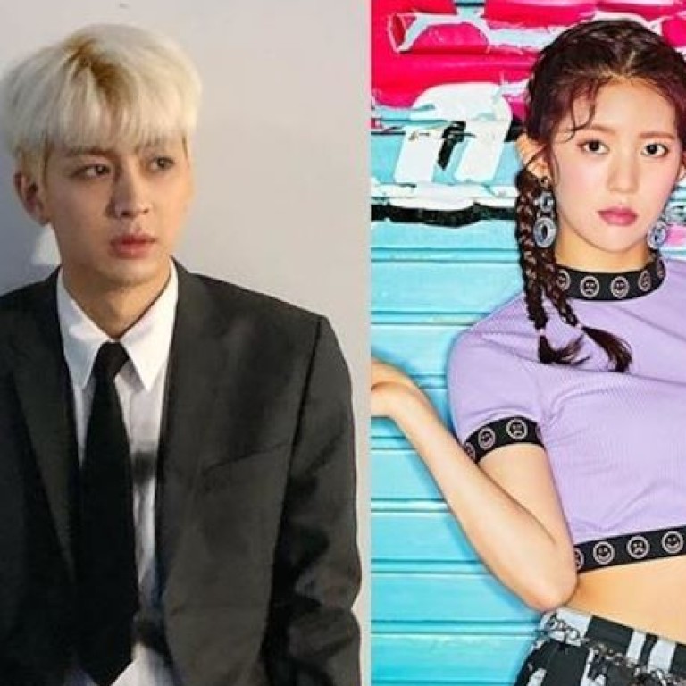 iKON’s Song Yun-hyeong (left) has denied claims he is dating another K-pop star, Daisy, of Momoland, even though she has confirmed them. Photos: Instagram/MLD Entertainment