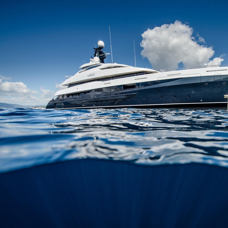 The 244-foot superyacht Elandess, owned by billionaire Lloyd Dorfman, the founder of currency exchange company Travelex, which won four awards at January's Boat International Design & Innovation Awards. Photo: Boat International Media