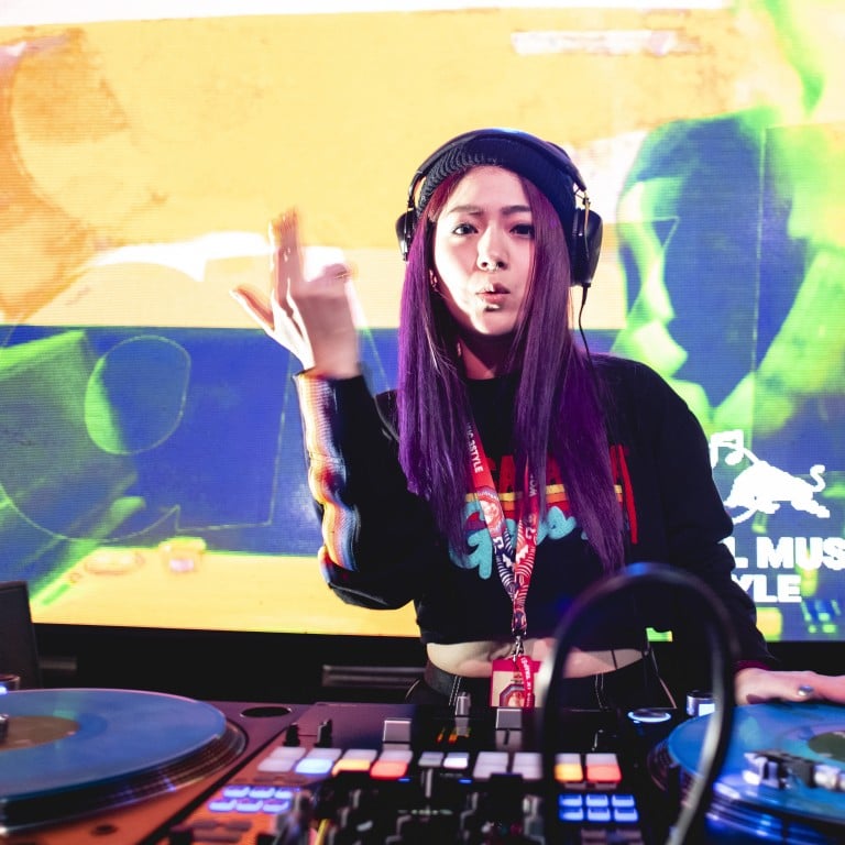 DJ RayRay, from Taiwan, was one of the female DJs performing at January’s male-dominated 2019 Red Bull Music 3Style World DJ Championships held in Taipei. √