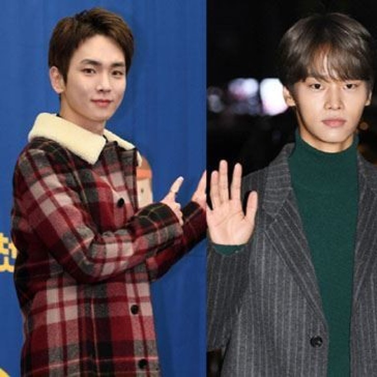 From left, SHINee’s Key, VIXX’s N and 2AM’s Jeong Jin-woon. Photo: The Korea Times
