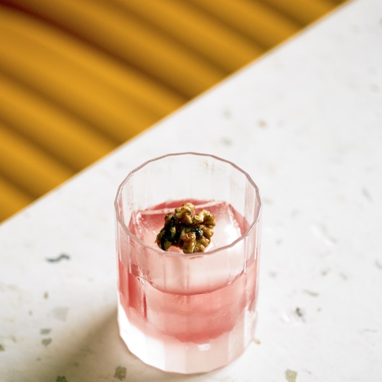 A ‘blocktail’ from Ryan Chetiyawardana. Every step in the creation of the cocktail can be traced.