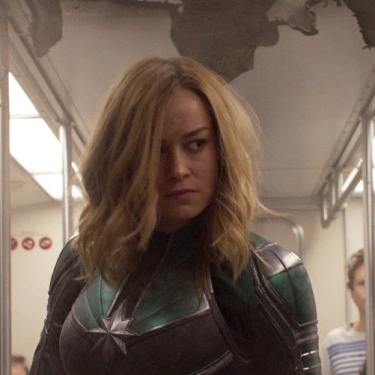 Actress Brie Larson, performed most of her own stunts as superhero Captain Marvel. Photo: Disney/Marvel Studios