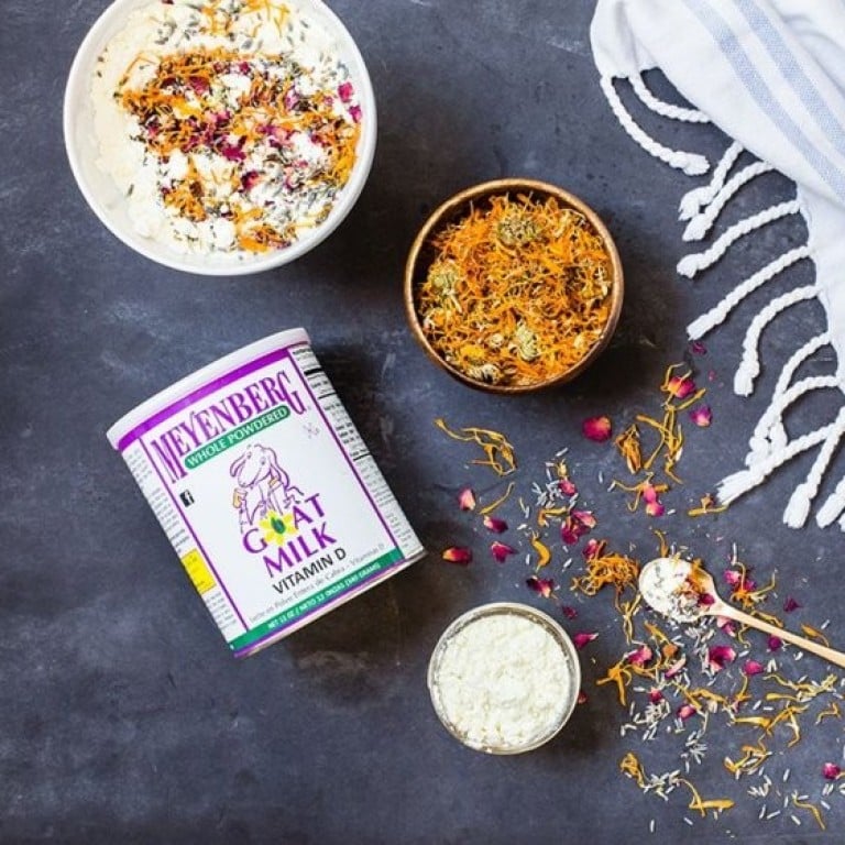 Goat’s milk can also be used alongside rose petals and other nourishing ingredients for a luxurious bath soak. Photo: Meyenberg