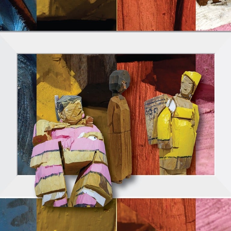 Painted wood sculptures by Taiwanese sculptor Ju Ming from the ‘Celebrating Life – Ju Ming Living World Sculpture Selling Exhibition’, which runs at Macau’s MGM Cotai until April 7.