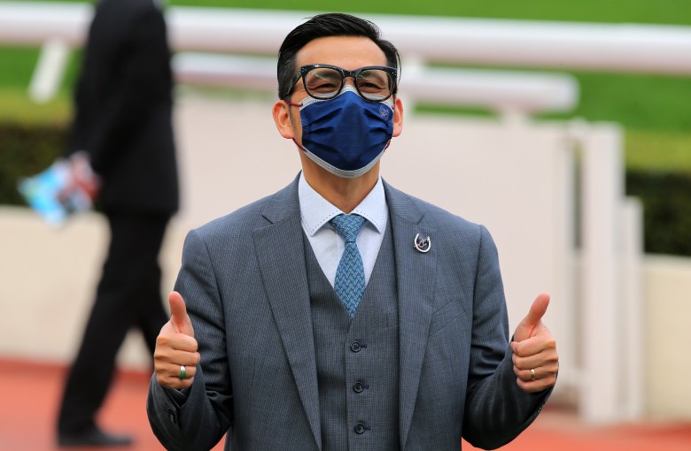 Frankie Lor celebrates a winner at Sha Tin this season. Photos: Kenneth Chan