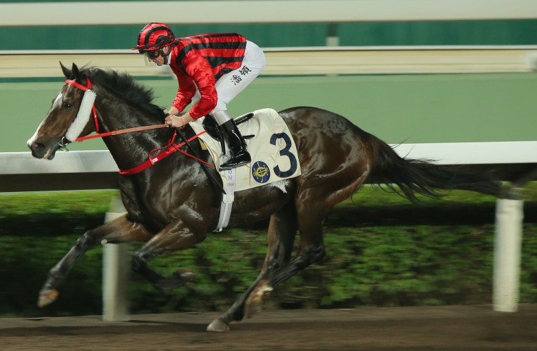 Zac Purton guides Kings Shield to victory at Sha Tin in November. Photos: Kenneth Chan
