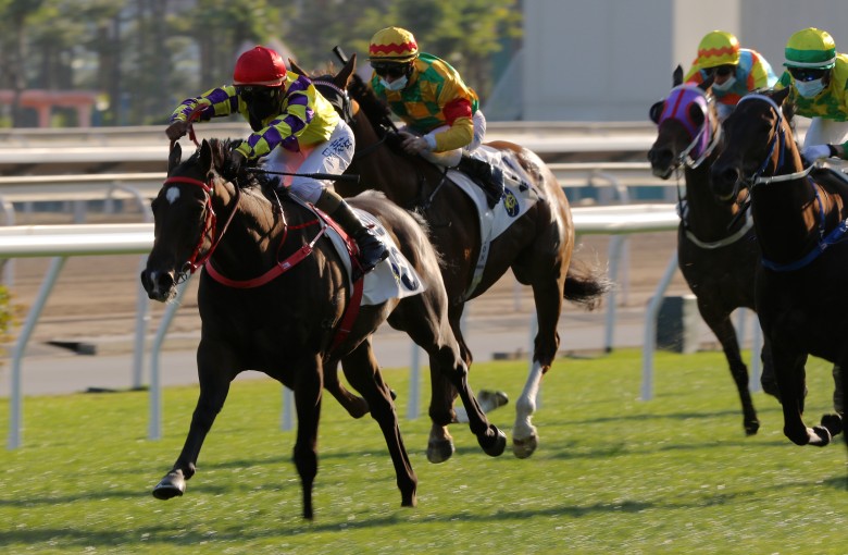 Karis Teetan and Champion’s Way win last year’s Chinese Club Challenge Cup. Photo: Kenneth Chan