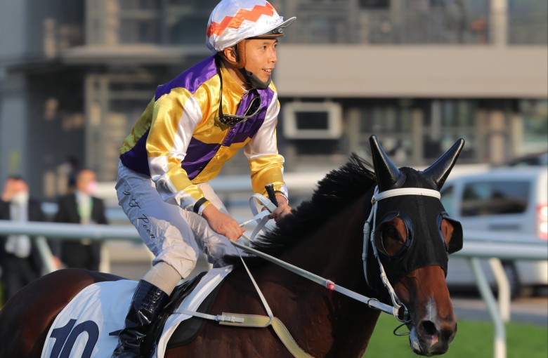 Matthew Poon is all smiles after winning aboard Ima Single Man in December. Photo: Kenneth Chan