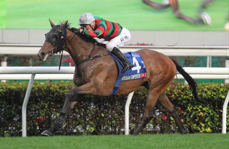 Russian Emperor wins the Gold Cup. Photo: HKJC