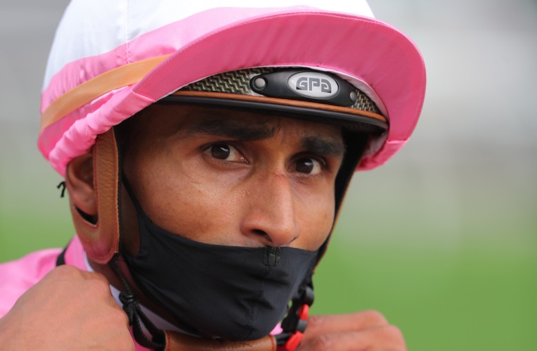 Jockey Karis Teetan faces a stint on the sidelines. Photo: Kenneth Chan