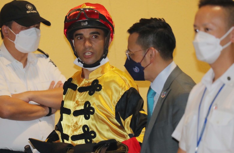 Jockey Joao Moreira at Happy Valley on Wednesday night. Photo: Kenneth Chan