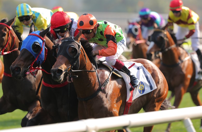 Carroll Street makes a triumphant return under Karis Teetan at Sha Tin on February 19. Photos: Kenneth Chan
