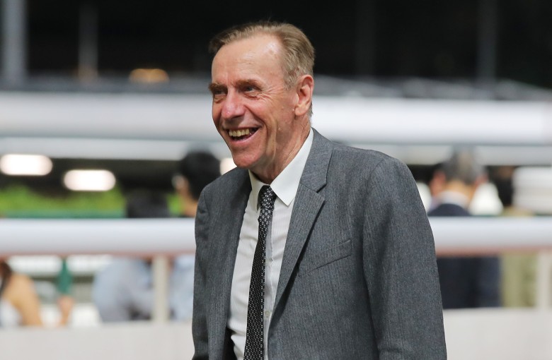 Hong Kong’s 12-time champion trainer, John Size, at Happy Valley on July 6. Photo: Kenneth Chan