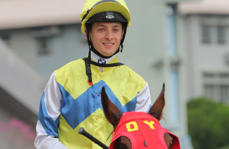 Harry Bentley celebrates a victory last season. Photos: Kenneth Chan