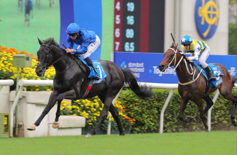 Rebel’s Romance coasts to victory in the Champions & Chater Cup. Photos: Kenneth Chan