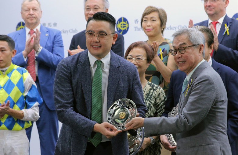 Pierre Ng celebrates his Group Three double at Sha Tin. Photos: Kenneth Chan