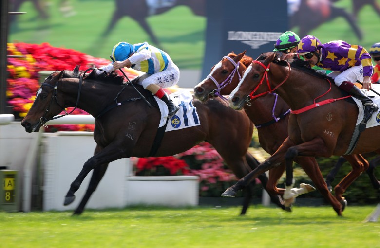 Andrea Atzeni steers Happy Park to victory at Sha Tin earlier this month. Photos: Kenneth Chan