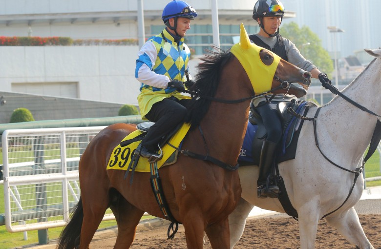 Zac Purton and Galaxy Patch head out to trial last week. Photos: Kenneth Chan