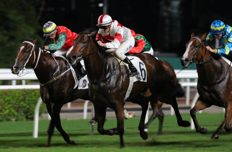 Magnifique and Zac Purton (white and red) win at Sha Tin on Saturday. Photos: Kenneth Chan