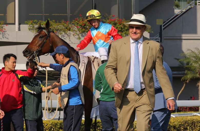 Trainer David Hayes is excited for Ka Ying Rising’s return on Sunday. Photos: Kenneth Chan