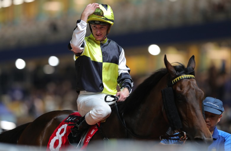 Zac Purton needs one win at the Valley on Wednesday night to reach his next career milestone. Photos: Kenneth Chan