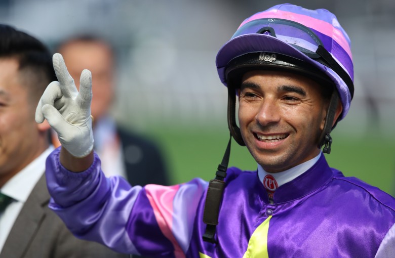 Joao Moreira is all smiles at Sha Tin earlier this year. Photos: Kenneth Chan