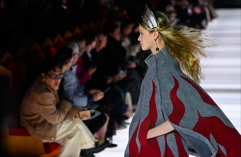 Capes featured in the Louis Vuitton cruise 2026 collection in May. Photo: AFP