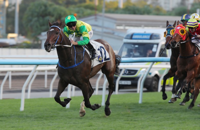 Sky Trust and Maxime Guyon run riot at Sha Tin. Photos: Kenneth Chan