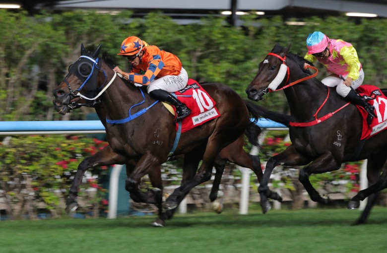 Perfect General toughs it out at Happy Valley. Photos: Kenneth Chan