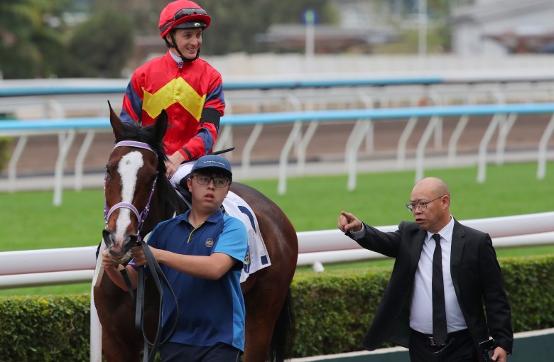 Hong Lok Golf after his win at Sha Tin in November. Photos: Kenneth Chan