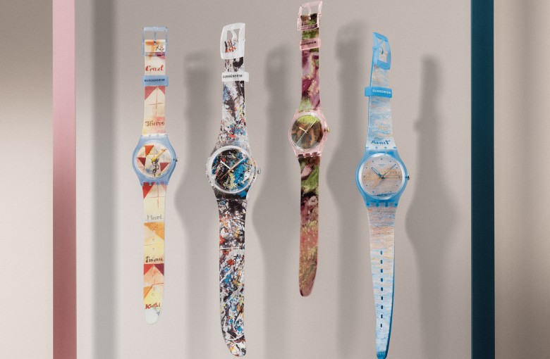 The 2026 Swatch Art Journey range is a collaboration with the Guggenheim New York and the Peggy Guggenheim Collection in Venice. Photo: Handout