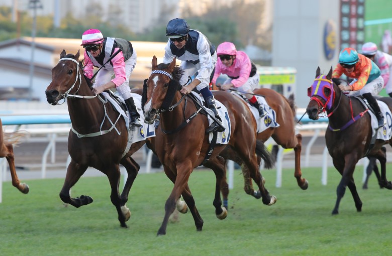 Invincible Ibis runs down Beauty Bolt to win impressively earlier this month. Photos: Kenneth Chan