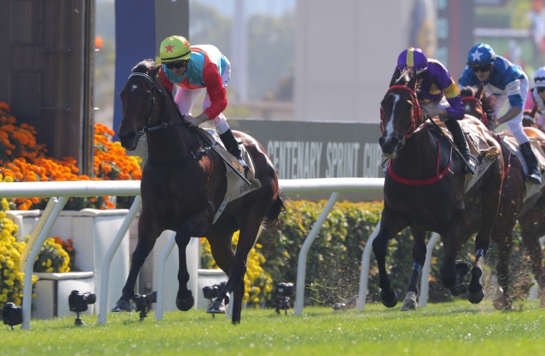 Ka Ying Rising wins at Sha Tin. Photos: Kenneth Chan
