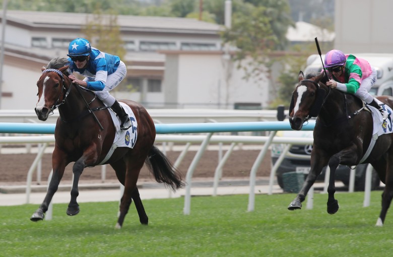 Lucky Ranger bolts up at Sha Tin under Luke Ferraris. Photos: Kenneth Chan