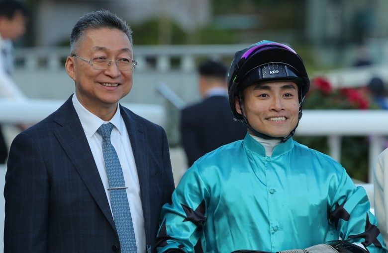 Francis Lui and jockey Keith Yeung at Sha Tin. Photos: Kenneth Chan