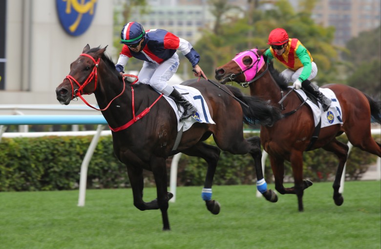 Derek Leung boots home Numbers in last month’s Group Three Centenary Vase at Sha Tin. Photos: Kenneth Chan