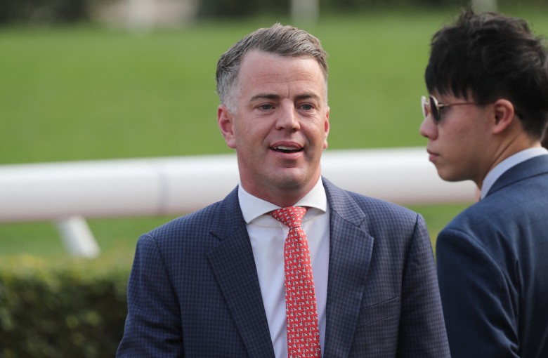 Jamie Richards celebrates a Sha Tin winner. Photos: Kenneth Chan