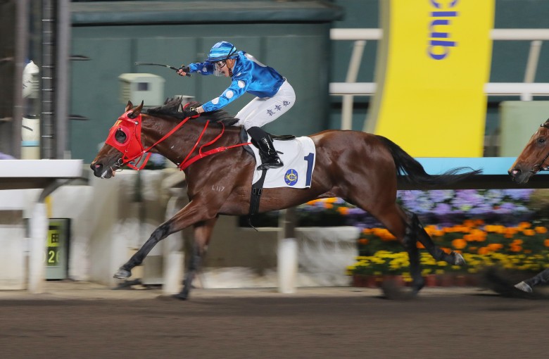 Pi Legend provides Nichola Yuen with her first win in Hong Kong. Photos: Kenneth Chan.