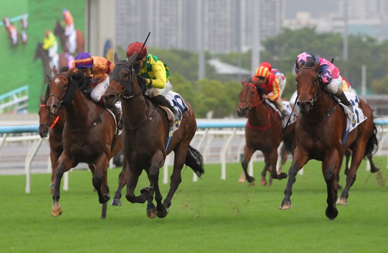 Thunder Kit and Vincent Ho win at Sha Tin. Photos: Kenneth Chan
