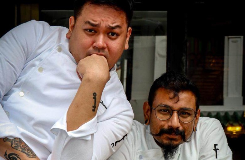 Employees Only Singapore bar manager William Melo Camcam (left) and bartender Darren Prasad. Photo: Handout