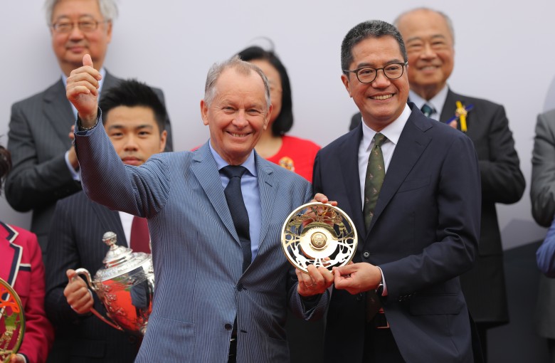 John Moore (left) will return to Hong Kong racing as an owner on Saturday. Photos: SCMP