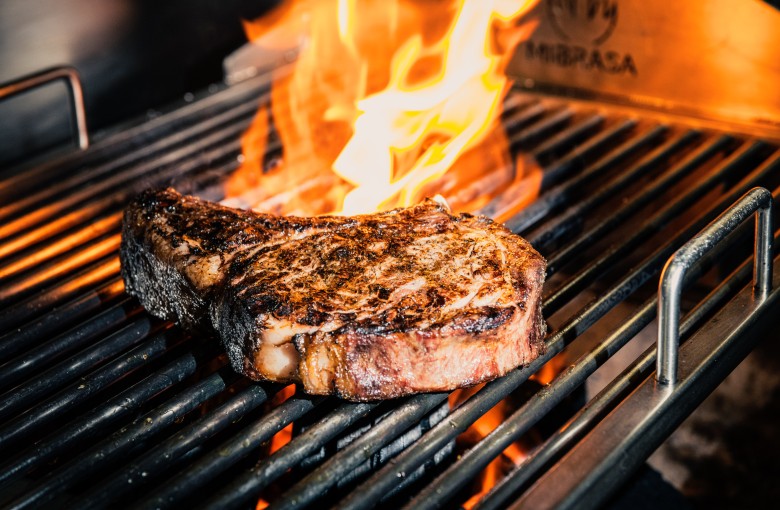 A charcoal grilled steak at Carna. Photo: Gary Jones