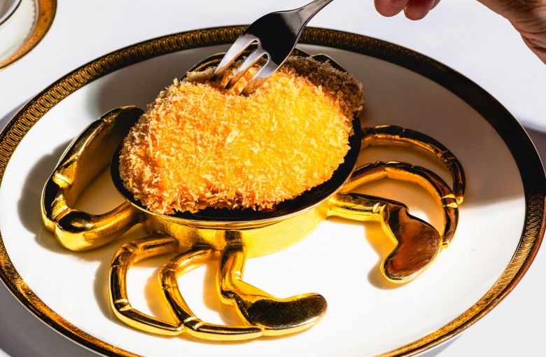 The baked stuffed crab shell is one of T’ang Court’s long-standing dishes. Photo: Jocelyn Tam