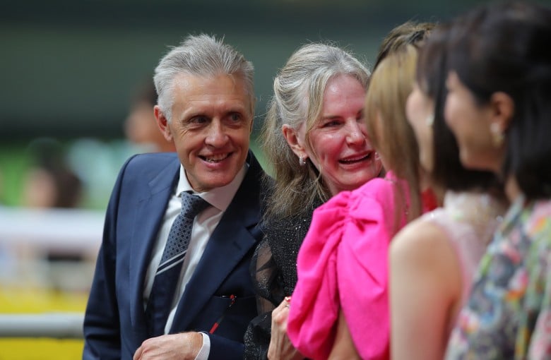 Mark Newnham celebrates a Happy Valley winner. Photos: Kenneth Chan