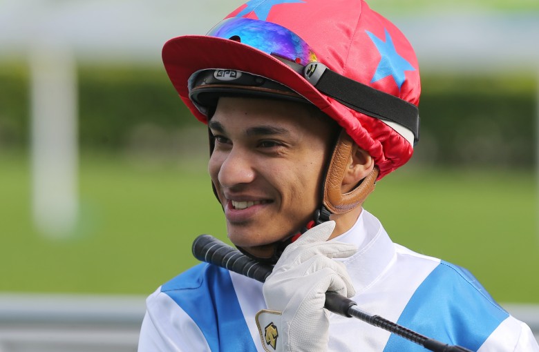 Grant van Niekerk shares a laugh after riding Big Party to victory earlier this season. Photos: Kenneth Chan