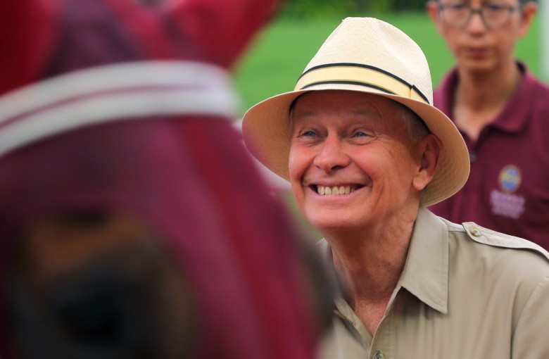 John Moore is all smiles after producing yet another winner at Sha Tin this season. Photos: Kenneth Chan