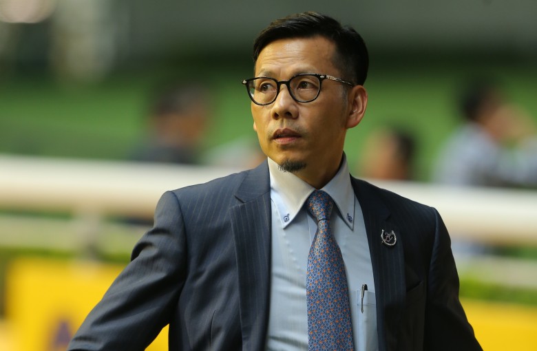 Trainer Frankie Lor at Happy Valley on Wednesday night. Photos: Kenneth Chan