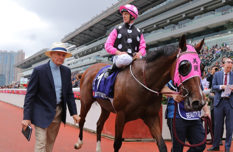 John Moore, Zac Purton and Beauty Generation. Photo: Kenneth Chan