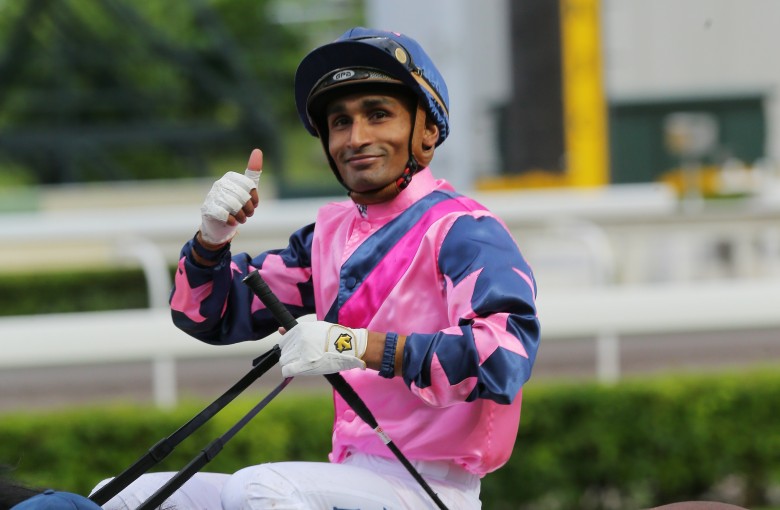 Karis Teetan celebrates a winner earlier this season. Photos: Kenneth Chan