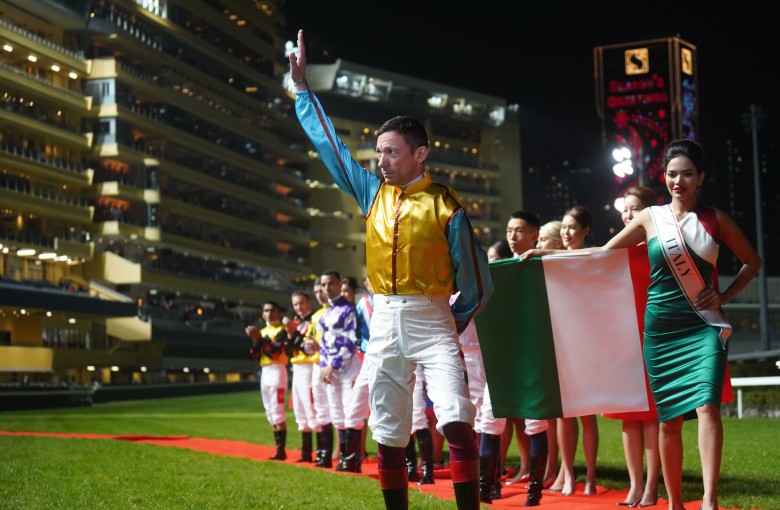 Frankie Dettori ahead of the IJC at Happy Valley on Wednesday night. Photo: HKJC